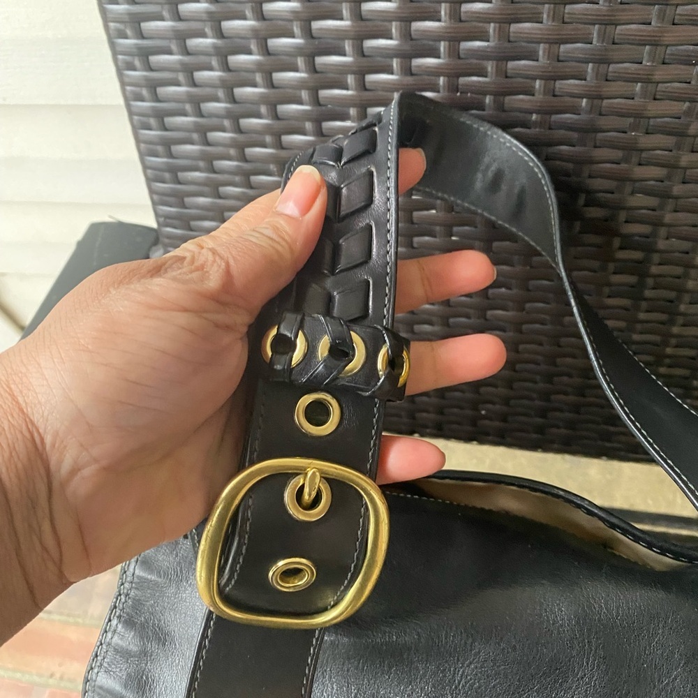 Coach Bleeker Signature Canvas and Leather Shoulder Bag - Picture 4 of 12